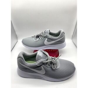 Nike Tanjun DJ6257-003 Womens 11 Running Shoes Wolf Gray White Athletic Sneaker